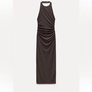 Zara Open back halter dress